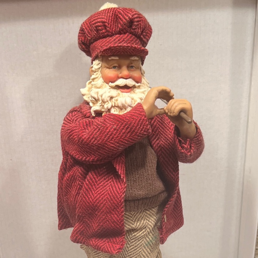 Kurt Adler Santa Golfer Figurine with golf club
